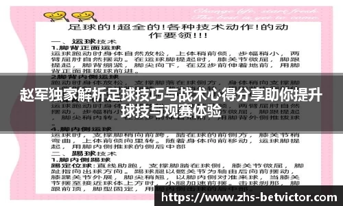 赵军独家解析足球技巧与战术心得分享助你提升球技与观赛体验